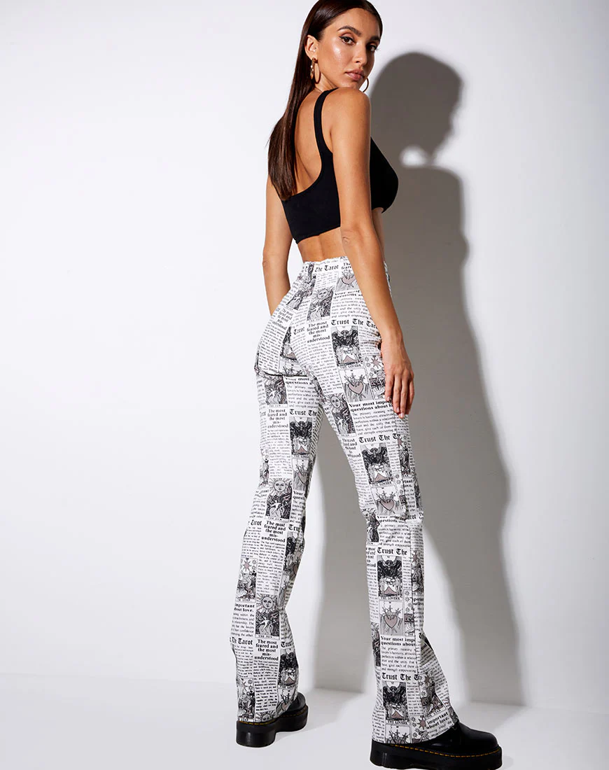 Zoven Flare Trouser in Tarot - Image 6