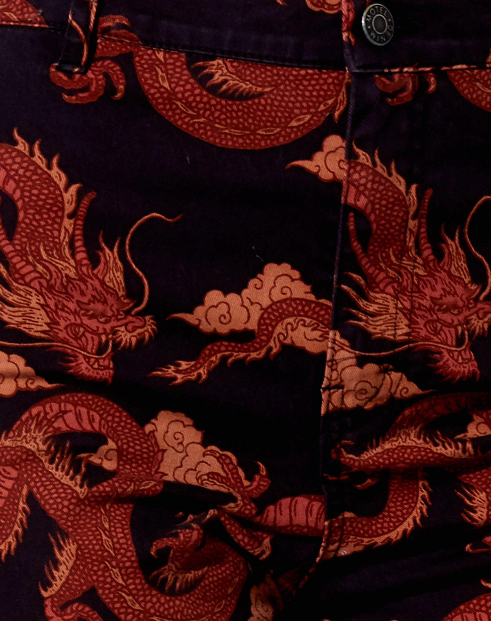Zoven Flare Trouser in Tonal Dragon Orange - Image 7